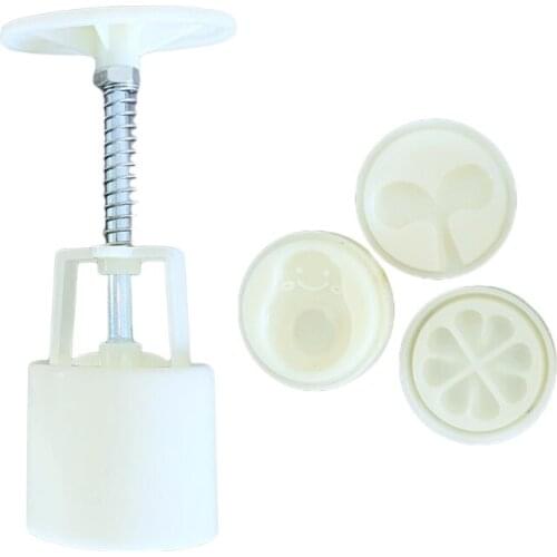 Plastic Mooncake Mold 50g Avocado Sprouts Stamp Cookie Cutter Mould DIY Baking Accessories Mid-Autumn Festival Kitchen Gadgets