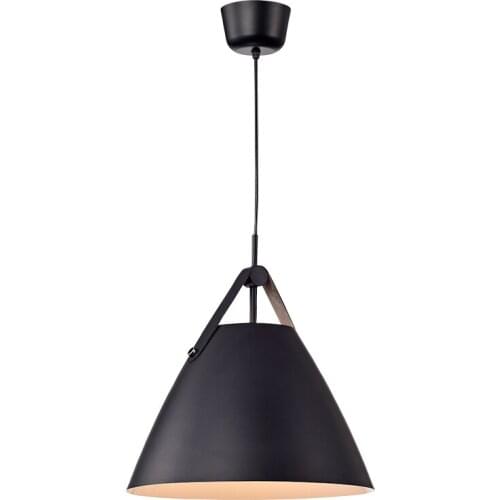 Post Modern LED Single Head Pendant Light Macaron Colorful Foyer Coffee Ahop Diningroom Droplight Metal Leather Hanging lamp