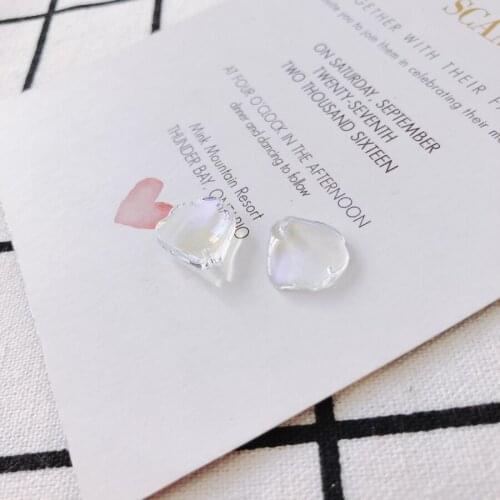 Multicolors Eardrop Accessories Acrylic Petal Piece Pendant Earring Necklace Charms Diy Making Material Jewelry Finding 20pcs