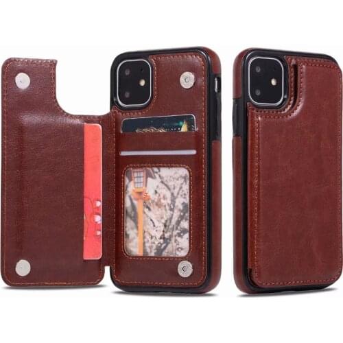 LANCASE Luxury Leather Bag for iPhone 11 PRO MAX Case Flip Wallet Card Slots Stand Back Case Coque for iPhone 6s 7S 8 PLUS Case