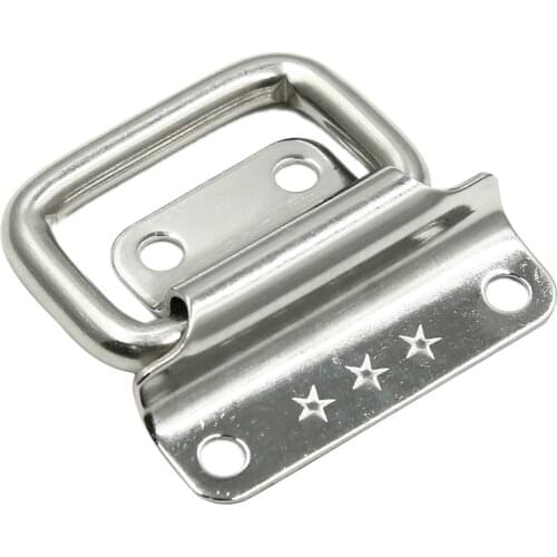 2Pcs Stainless Steel Folding Pull Handles Cabine Drawer Pull Knobs Cupboard Wardrobe Door Handles Furniture Hardware Accessories