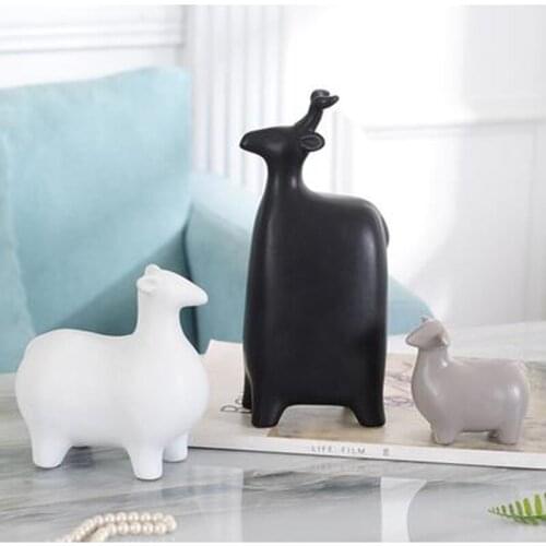 Modern style sheep craft decorations, creative artwork, home office desktop decorations, wedding gifts