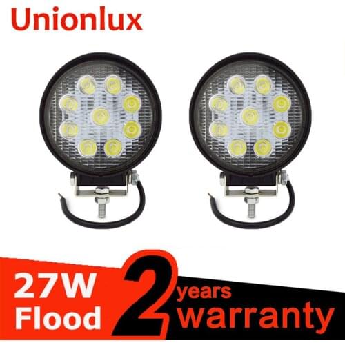 4Inch 27W Thick LED Work Light 12V 4X4 offroad Car boat Truck ATV Tractor Auto Led Bar Spotlight Flood Led Beam Auto Led Lamp