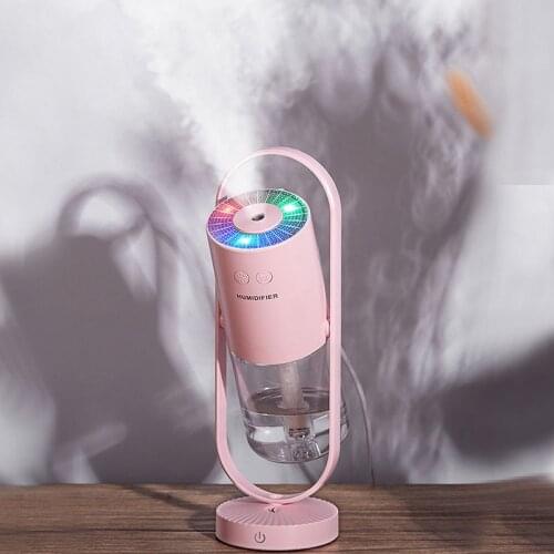 Ultrasonic Air Humidifier Magic Shadow 360 Degree Rotation Mist Spray Aroma Diffuser Color LED Projector Lamp Humidificador