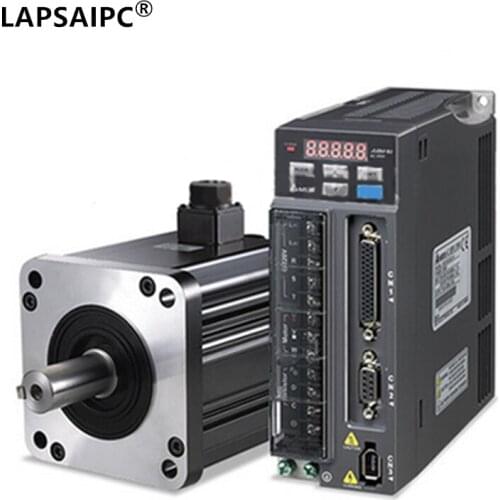 Lapsaipc ASD-B2-0721-B ECMA-C20807RS 750W 0.75KW 2.39NM 3000rpm NEMA32 80MM AC servo motor drive kit with 3m Cable