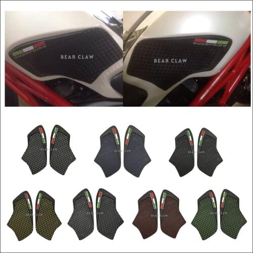High quality Motorcycle Tank Traction Side Pad Gas Fuel Knee Grip Decal for DUCATI MONSTER 696 795 796 1100 1100S
