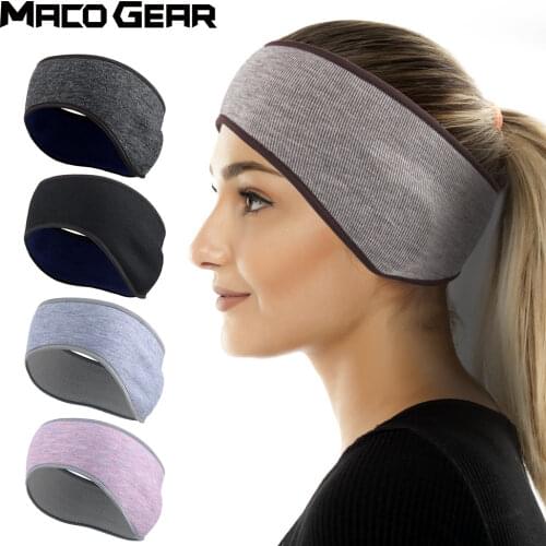 Winter Sport Sweatband Warm Headband Thermal Fleece Head Band Gym Ski Yoga Fitness Cycling Tennis Running Hair Bandage Men Women