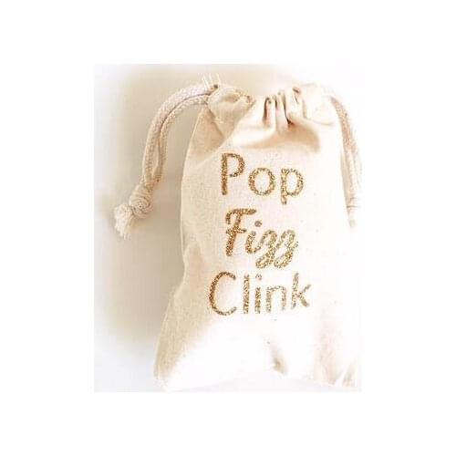 Gold Pop fizz clink wedding Hangover Kit favor gift Welcome favor Bags Bachelorette hen bridal shower Champagne Party gift bag