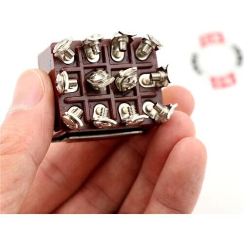 1 x Toggle Switch 380V 10A ON/OFF/ON 3 Positions 12 Pin Latching Toggle Switch