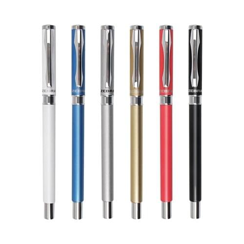1Pc Zebra C-JJ4 Metal 0.5mm Gel Pen Low Center of Gravity Business Signature Gift Pen School Supplies Stationery
