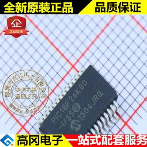 100% New&original PIC18F26K80-I/SS SSOP28 64KB Flash 3.6KB SRAM
