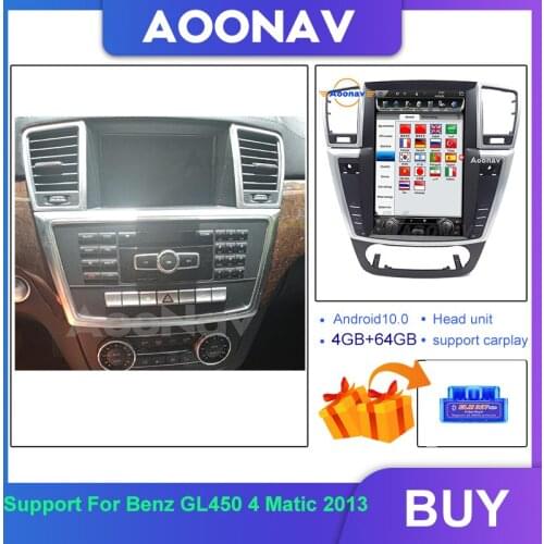 2 Din Car Radio For Benz GL450 4 Matic 2013 Multimedia DVD Player Gps Navigation System HD Touch Screen Android System Head Unit