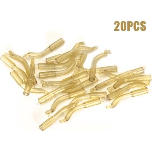 20/30/50pcs Fishing Terminal End Tackle Hair Chod Rig Hook Line Aligner Anti Tangle Sleeves Anti-tear Bite Line Group Hose