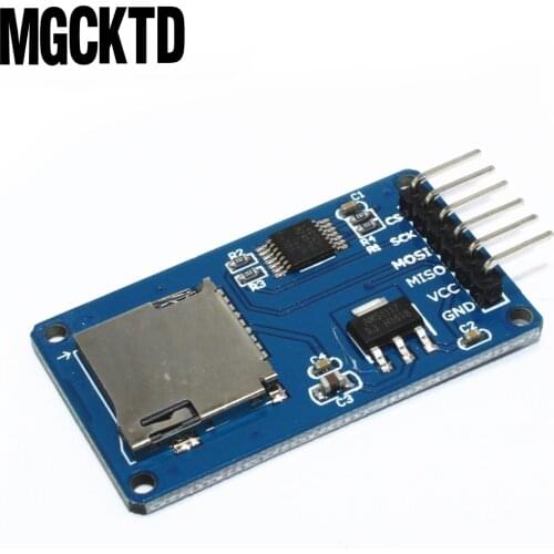 20pcs/lot Micro SD card mini TF card reader module SPI interfaces with level converter chip for arduino