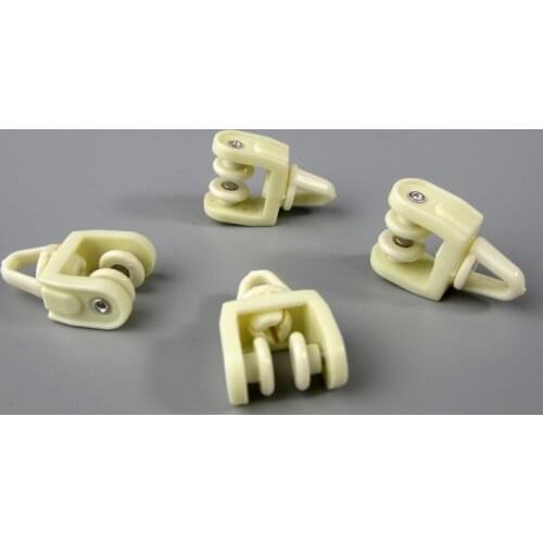 30PCS/lot Curtain pulley straight rail pulley roller window rail wheel hook old-fashioned curtain rail guide rail accessories