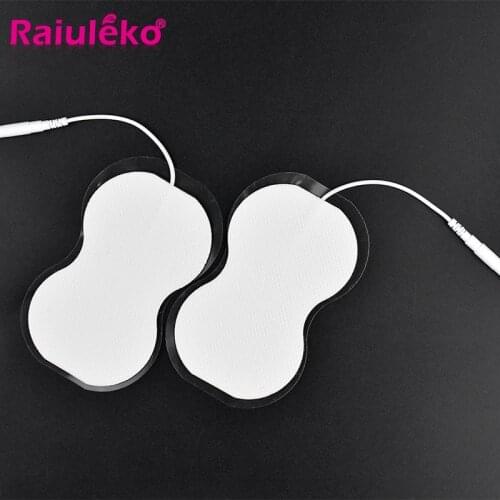 50pcs Non-woven Fabric Gel Electrode Pads Tens Electrodes Digital Therapy Machine Massager 2mm Plug 8.9*5.5cm Nerve Stimulator