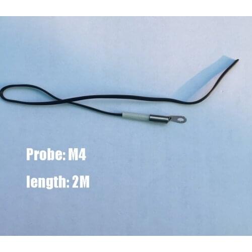 Free ship 100pc high quality M4 ntc temperature sensor 10k 3950 ntc M4 Hole 10k sensor 1% 2m b3950 10k ntc sensor ntc10k