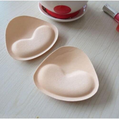 1 Pair Woman Swimsuit Padded Sponge Foam Push Up Enhancer Chest Cup Thick Bikini Swimwear Inserts Triangle Bra Pad