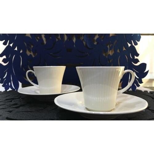 Cisil 12 Piece 6 Personality Coffee Set Cream Color