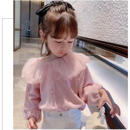Childrens clothing girls autumn clothing new long-sleeved baby doll shirts sweaters, bottoming shirts, little girls' tops