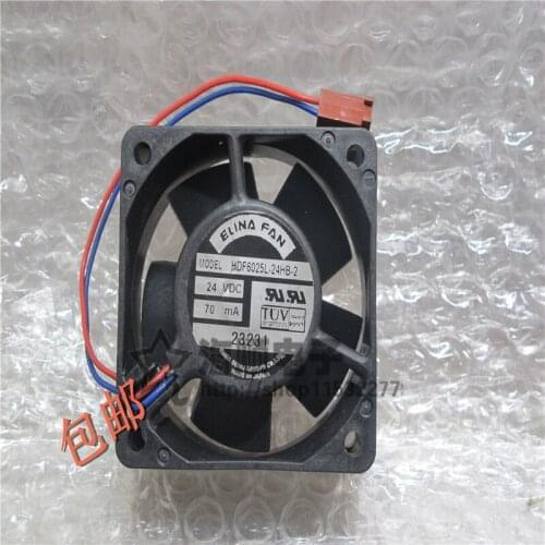 ELINA FAN HDF6025L-24HB-2 DC 24V 0.07A 60x60x25mm 2-Wire Server Cooling Fan