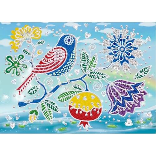 New glow in the dark Diamond Painting Pomegranate Diamond Picture Animal Bird Painting by number art Decorative canvas paintings