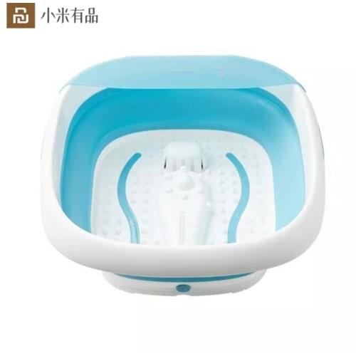 Youpin Leravan Massage Foot Bath Electric Folding PTC Heating Bubble Massage Leakage Protection 55DTPR Material For Parents Gift