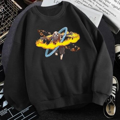 Man Avatar The Last Airbender Hoody Aang Katara Sweatshirt Brand 2021 Clothes Male Harajuku Pullover Breathable Supoleron Hombre