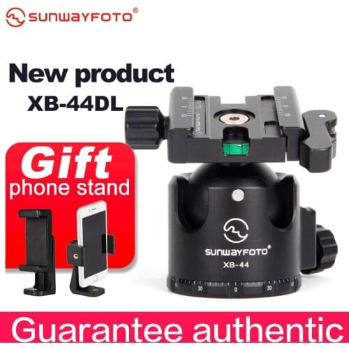 SUNWAYFOTO XB-44DL Low-Profile Tripod Head for DSLR Camera Tripode Ballhead Professional Monopod Panoramic Tripod Ball Head