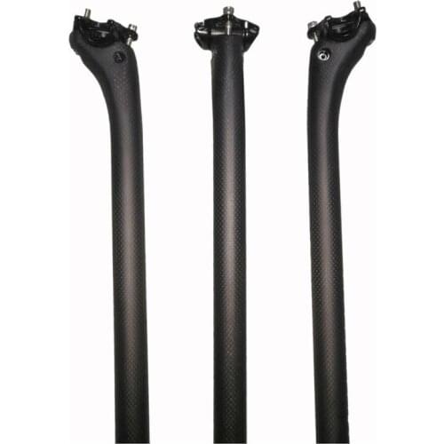 Seatpost Bicycle Seat Post Carbon Fiber Ultralight Carbon Seatpost MTB 3K Matt/Gloss Seat Tube 25.4/27.2/30.8/31.6×350/400 MM