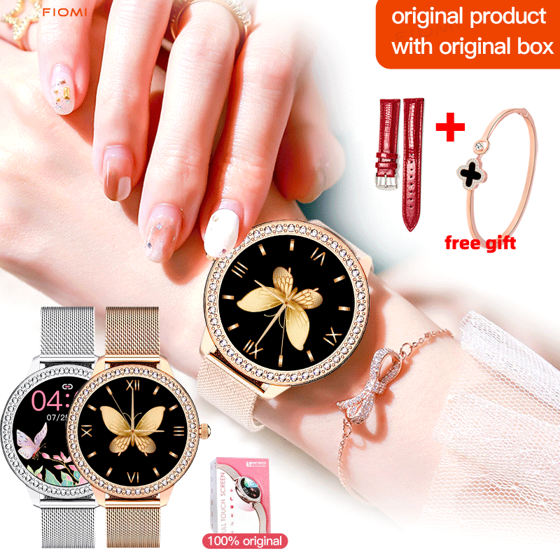 S91Fashion Diamond Smart Watch touch Women Sport Watches Heart Rate Monitor Wristband Fitness Pedometer Smart Clock Braceletgift