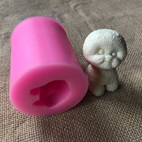 Pet dog 3D solid Lavender plaster decoration model DIY hand made chocolate cake decoration Aromatherapy ornaments
