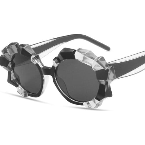 Small Frame Black Shades Round Sunglasses Women Oval Brand Designer Vintage Fashion Pink Sun Glasses Female Driver Goggles