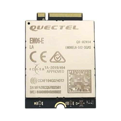 EM06-E EM06 LTE Advanced Cat 6 Module with M.2 form factor 4G GNSS B1/B3/B5/B7/B8/B20/B28/B32 B38/B40/B41