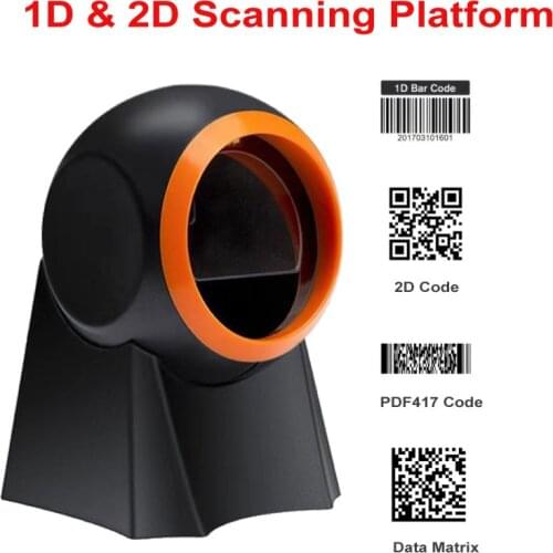 High Scan Speed 1D Laser scanner AND 1D&2D Wired Barcode Scanner AND High-speed scanning platform with USB