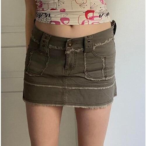 Waatfaak Denim Skirts For Women