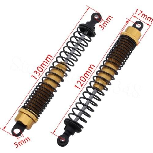 1 Pair Oil Adjustable 130mm Aluminium Shock Absorber 180007 (18019) For HSP Pangolin 1/10 RC 4WD Rock Crawler Upgrade Parts