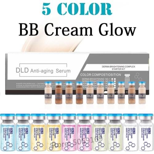 10pcs/kit BB Cream Glow Meso Whitening Serum Fundation Concealer Liquid Korean Comestics Beauty Salon Essence for Brightening
