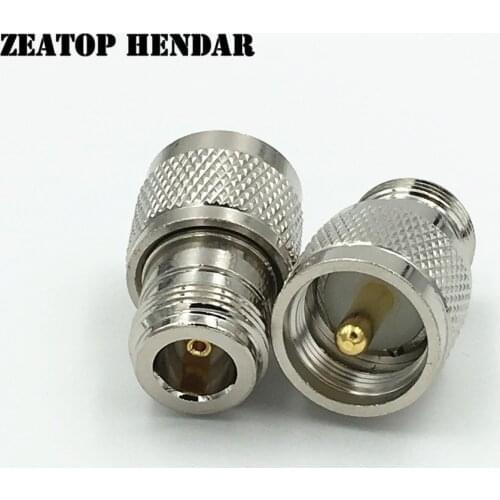 1000Pcs Brass UHF Male Jack to N Female Plug PL 259 SO239 Straight PTFE RF Coaxial Wire Connector High Quality