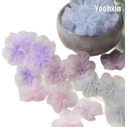 5pcs Luxury tulle embroidery patches iron on DIY sewing Sticker for clothing iron-on Flower applique stripe cloth dress decor