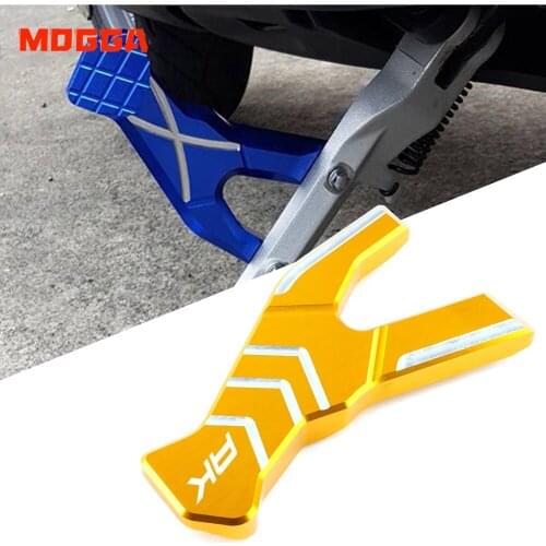 For KYMCO SCOOTER AK550 AK 550 2017-2020 Motorcycle CNC Accessories Kickstand Plate Side Stand Enlarger Column Auxiliary Seat