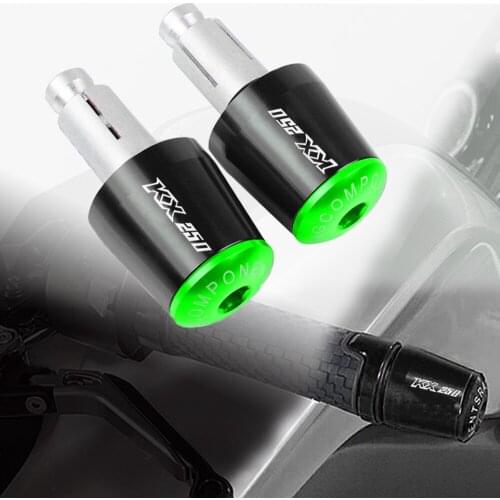For KAWASAKI KX250 KX 250 KX250F KX125 KX65/85/125/250/450F 7/8" 22mm Motorcycle Accessories CNC Aluminum Handlebar Grips Ends