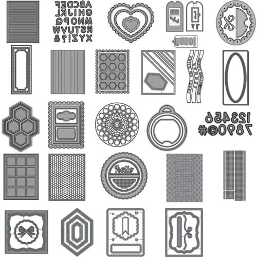 Letters Numbers Frames Metal Cutting Dies Stencils For DIY Scrapbooking Paper Card Making Decor Craft Newest