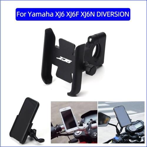 For Yamaha XJ6 XJ6F XJ6N DIVERSION Motorcycle Mobile Phone Holder GPS Navigator Rearview Mirror Handlebar Bracket Accessories