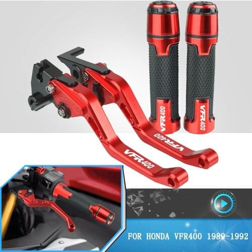 For Honda VFR400 VFR 400 vfr400 1989 1990 1991 1992 Motorcycle Accessories CNC Clutch Brake Lever Handle Grip Adjustable Levers