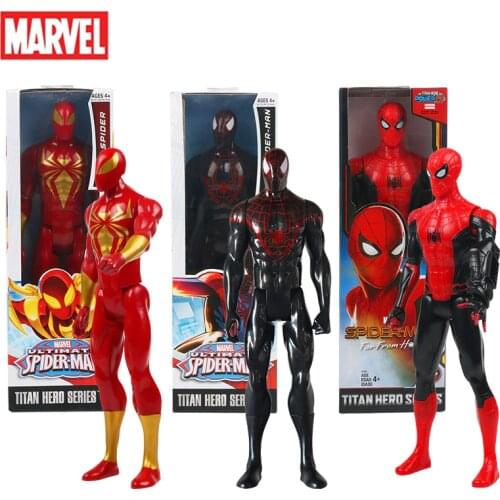 Marvel Spider-Man Ultimate Titan Hero Series Spiderman toy Avengers Toys Action Figure PVC New Year Christmas Gift for Boy
