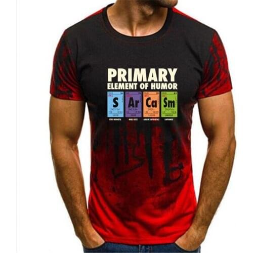 Gradient Funny Periodic Table Of Humor T Shirt S Ar Ca Sm Science Sarcasm Primary Elements Chemistry 100% Cotton T-Shirt S-4XL