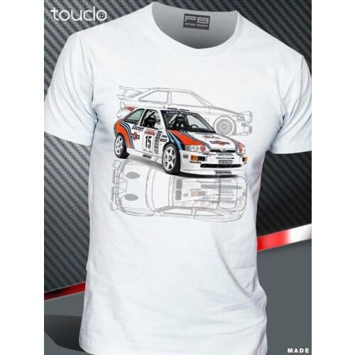 T-Shirt Car Escort Cosworth Martini Racing Rally Gr A History 2019 New Design Summer Short Sleeve Men Hip Hop Cool T Shirt