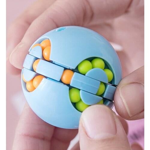 3 In 1 Mini Multiple Functions Fidget Spinner Gyro Relieves Stress Develop Intelligence Cube Toy For Kids Adults