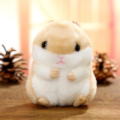 Hamster Pet Plush Toy Cartoon Cute Girl Doll Educational Stuffed 10cm Children Gift for New Year Kid Small Pendant Stuffed Toys